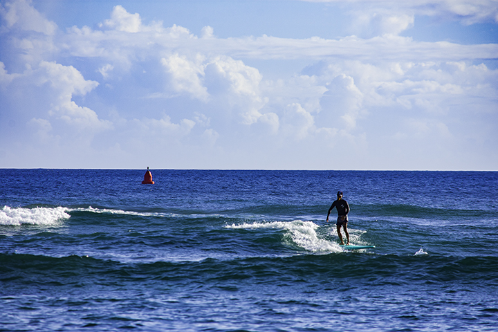 Surfing in Hawaii