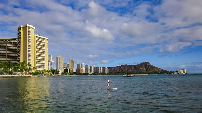 Going to the beach, one of the top things to do on Oahu.