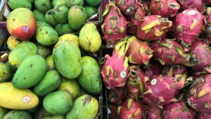 Dragonfruit and Mangos